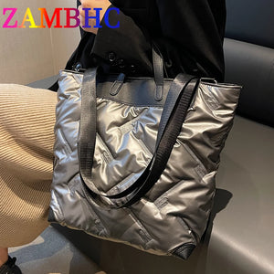 Waterproof Large Capacity Tote Bag for Women, Winter Handbag