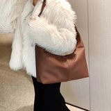 Soft Pu Leather Large Shoulder Bag for Women Crossbody Tote