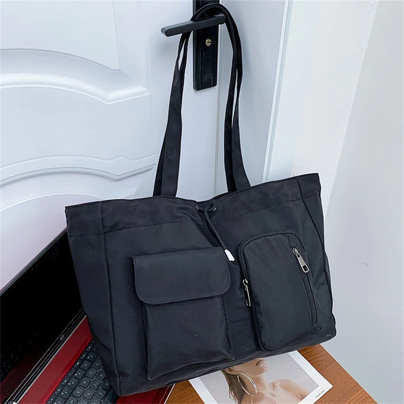 Casual Large Shoulder Side Bags for Women High Capacity Travel Shopper Bag