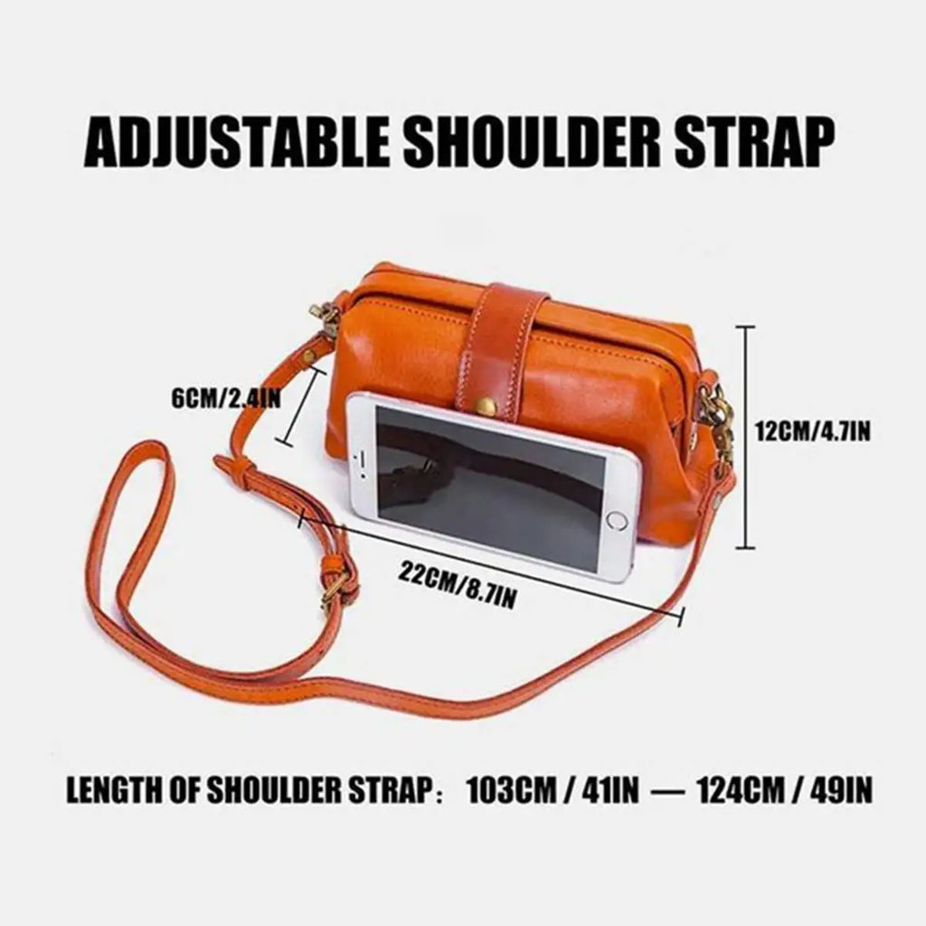 Casual Leather Shoulder Bags Doctor Bag Clutch