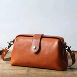 Casual Leather Shoulder Bags Doctor Bag Clutch