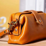 Casual Leather Shoulder Bags Doctor Bag Clutch