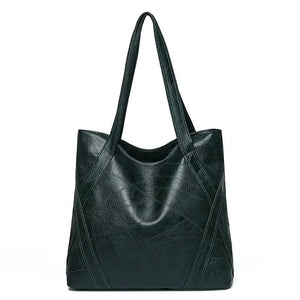 Casual Leather Tote Bags for Women Large Capacity Bucket Handbags