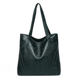 Casual Leather Tote Bags for Women Large Capacity Bucket Handbags