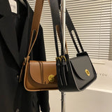 Casual Leather Women Flap Handbags Underarm Bag Girls Crossbody Handbag