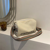 Casual Letter Pillow Bag Crossbody and Shoulder Bag Wallet Solid School Bag