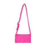 Casual Lingge Quilted Women Shoulder Bags Nylon Padded Crossbody Bag