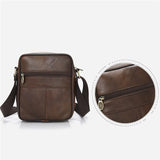 Men's PU Leather Shoulder Crossbody Bag
