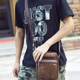 Men's PU Leather Shoulder Crossbody Bag