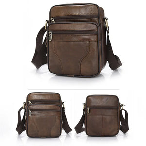 Men's PU Leather Shoulder Crossbody Bag