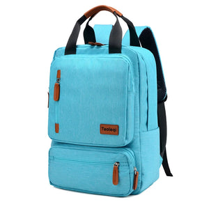 Waterproof 15.6 Inch Laptop Backpack Gray Anti-Theft Bag Mochilas