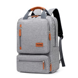 Waterproof 15.6 Inch Laptop Backpack Gray Anti-Theft School Bag