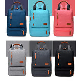 Waterproof 15.6 Inch Laptop Backpack Gray Anti-Theft School Bag