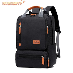 Waterproof 15.6 Inch Laptop Backpack Gray Anti-Theft School Bag