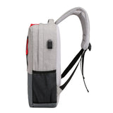 Casual Men Laptop Backpack USB Charging Anti Theft Women Man School Bags