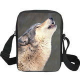 Animal Dinosaur Print Mini Messenger Bag Men's Shoulder Satchel
