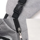Men Outdoor Chest Bag with USB Charge Port