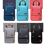 Casual Men School Backpack Light 15" Laptop Bag Waterproof Gray