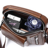 Casual Men Shoulder Bag Vintage Crossbody Bags High Male Bag PU Leather Handbag