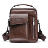 Casual Men Shoulder Bag Vintage Crossbody Bags High Male Bag PU Leather Handbag