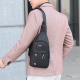 Men's Crossbody Chest Bag Lightweight Shoulder Sling DayPack