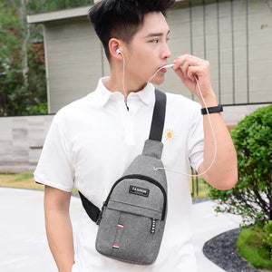 Men's Crossbody Chest Bag Lightweight Shoulder Sling DayPack