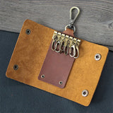Men's Key Box Waist Hanging Key Holder Leather Pocket Key Holder Wallet
