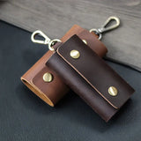 Men's Key Box Waist Hanging Key Holder Leather Pocket Key Holder Wallet