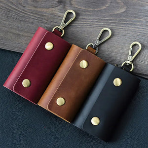 Men's Key Box Waist Hanging Key Holder Leather Pocket Key Holder Wallet