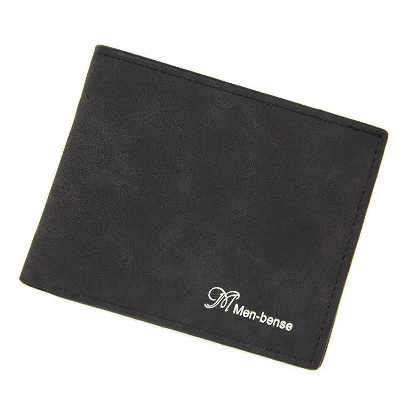 Men's Thin Leather Wallet Business Short Wallet Multi-card Soft Purse