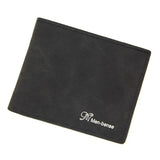 Men's Thin Leather Wallet Business Short Wallet Multi-card Soft Purse