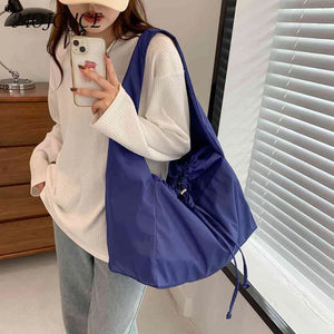 Casual Messenger Pouch Solid Shoulder Handbags Large Capacity