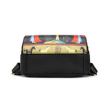 Elephant Tree Printed Anti-Theft Backpack - Large Capacity Travel Shoulder Bag