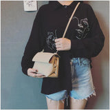 Casual Small Soft Single Shoulder Crossbody Pack Chain Bag Handbags for Woman PU