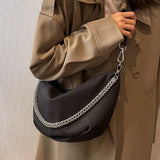 Nylon Chain Shoulder Bag Crossbody High Capacity Female Messenger Bag