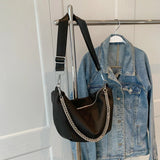 Nylon Chain Shoulder Bag Crossbody High Capacity Female Messenger Bag