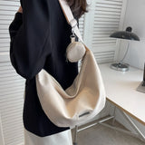 Casual Nylon Crossbody Bag Large Shoulder Bags for Women with Earphone Bag