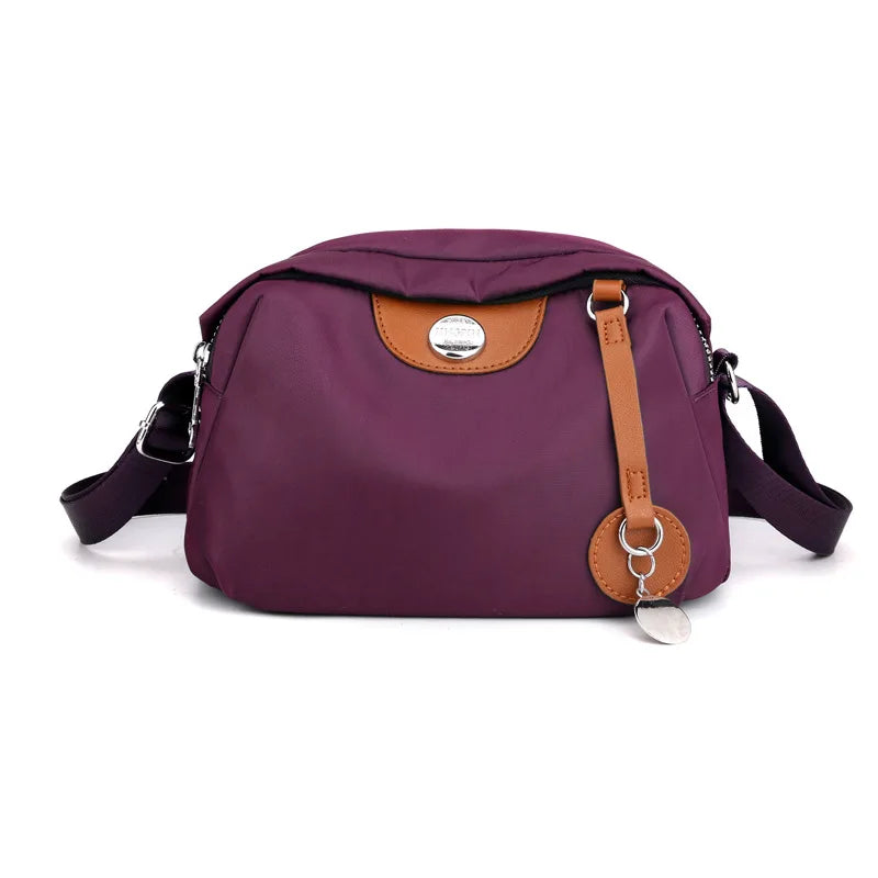 Casual Nylon Crossbody Bag for Women Lady Shoulder Bag Canvas Messenger Small Fe