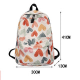 Casual Nylon Graffiti Printing Backpack Women Large Capacity Backpack
