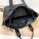 Casual Nylon Green Shoulder Bag Cotton Women Handbag Quilted Bucket Totes