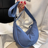 Casual Nylon Hobos Crossbody Bag Large Capacity Lady Tote