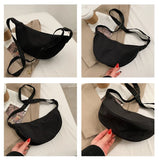 Large Nylon Crossbody Tote Bag