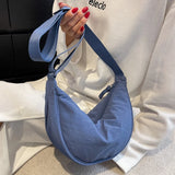 Nylon Hobos Crossbody Bag for Women Large Capacity Tote Lady Travel Shopper Bag