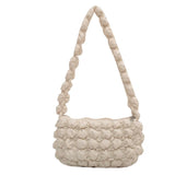 Nylon Quilted Crossbody Shoulder Bag for Women