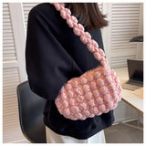 Nylon Quilted Crossbody Shoulder Bag for Women