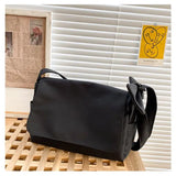Casual Nylon School Shoulder Bags Women Solid Messenger Bags