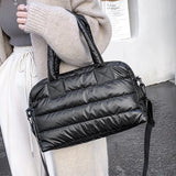 Casual Nylon Shoulder Bag Cotton Padded Women Handbag Quilted Totes