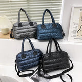 Casual Nylon Shoulder Bag Cotton Padded Women Handbag Quilted Totes
