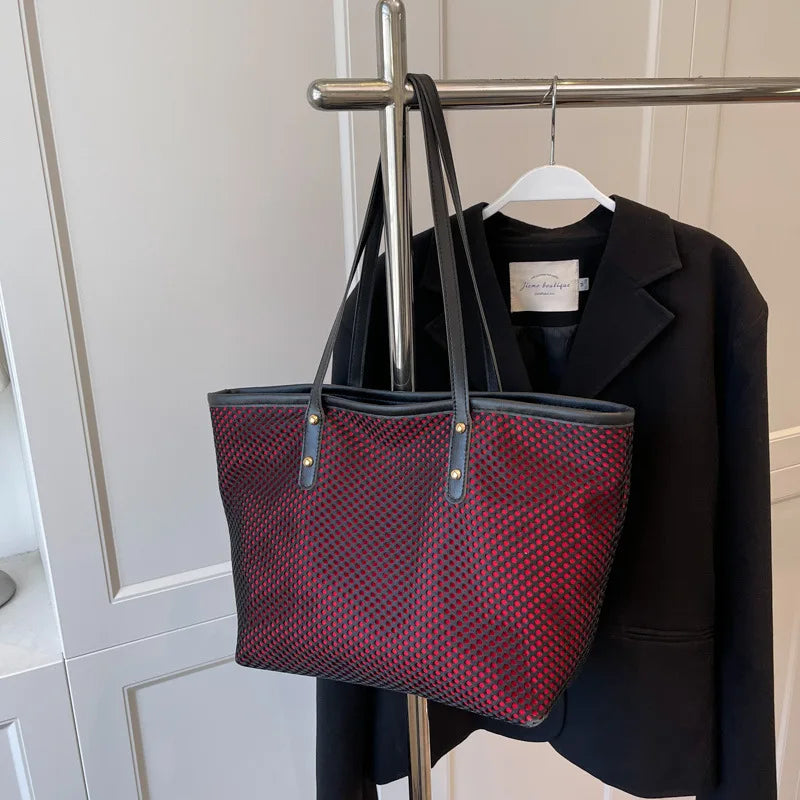 Casual Nylon Shoulder Bag Top Handle Large Capacity Handbag