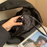 Casual Nylon Shoulder Bag Large Capacity Crossbody Tote Travel Handbag